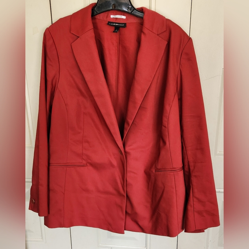 Lane Bryant Women's Red Blazer